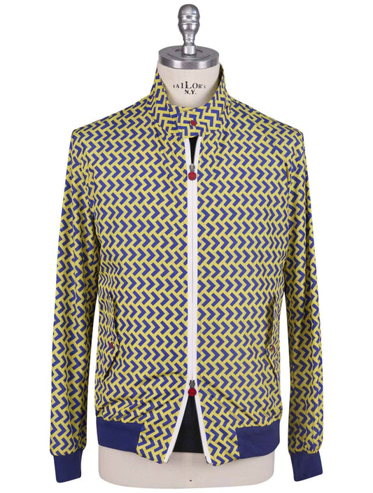 Kiton Blue Yellow Pl Coat