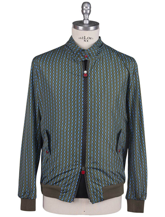 Kiton Blue Green Pl Coat