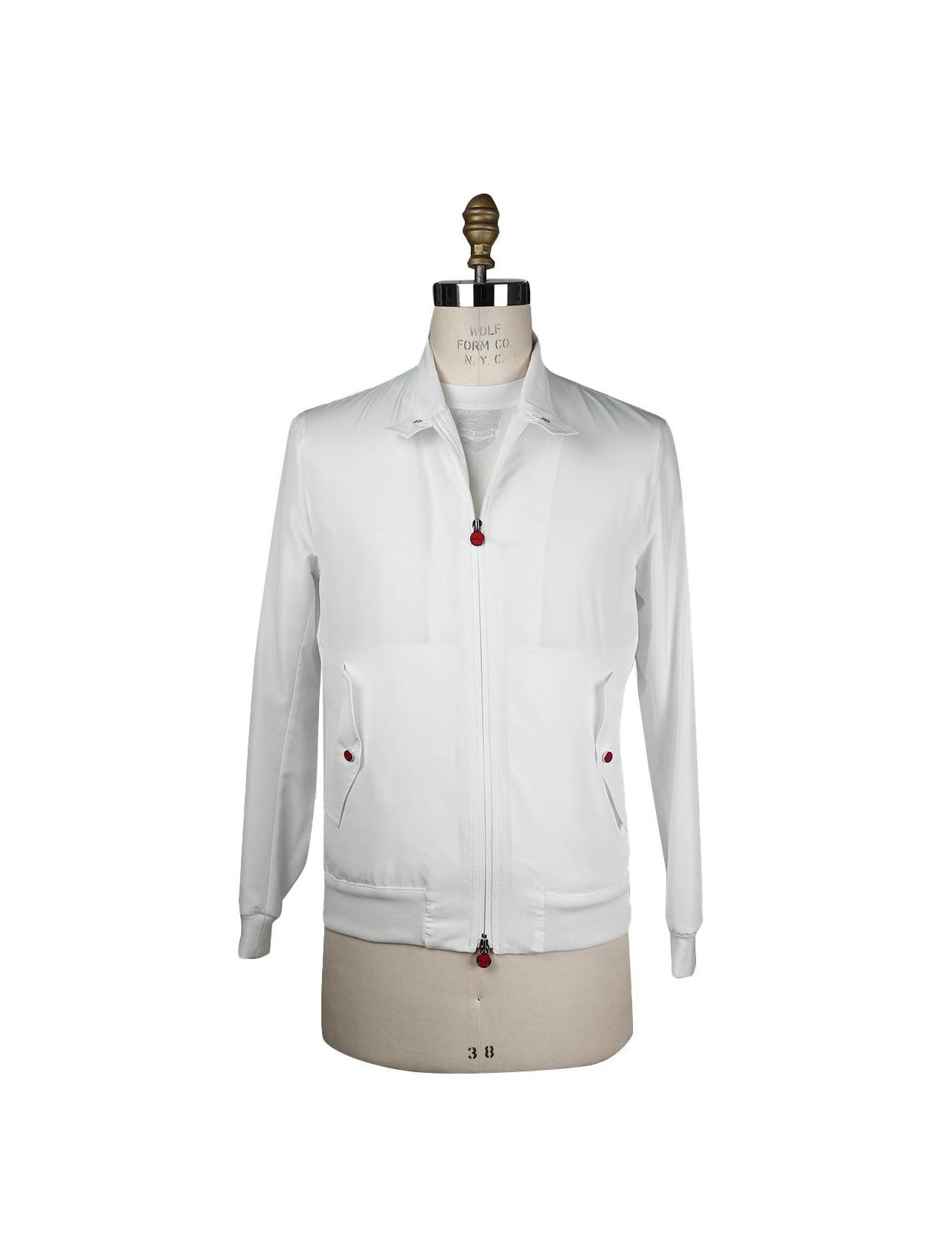 Kiton White Pl Coat