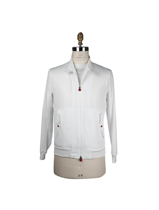 Kiton White Pl Coat