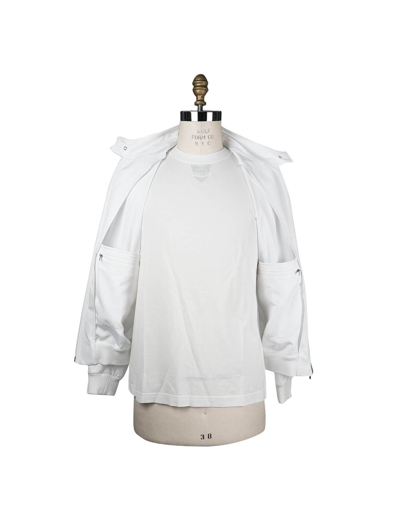 Kiton White Pl Coat