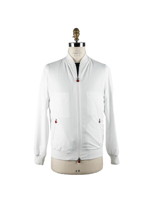 Kiton White Pl Coat