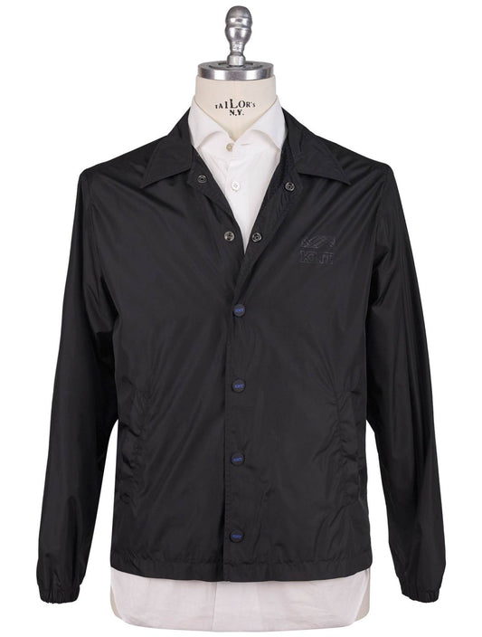 KNT Kiton Kiton Knt Black PA Coat