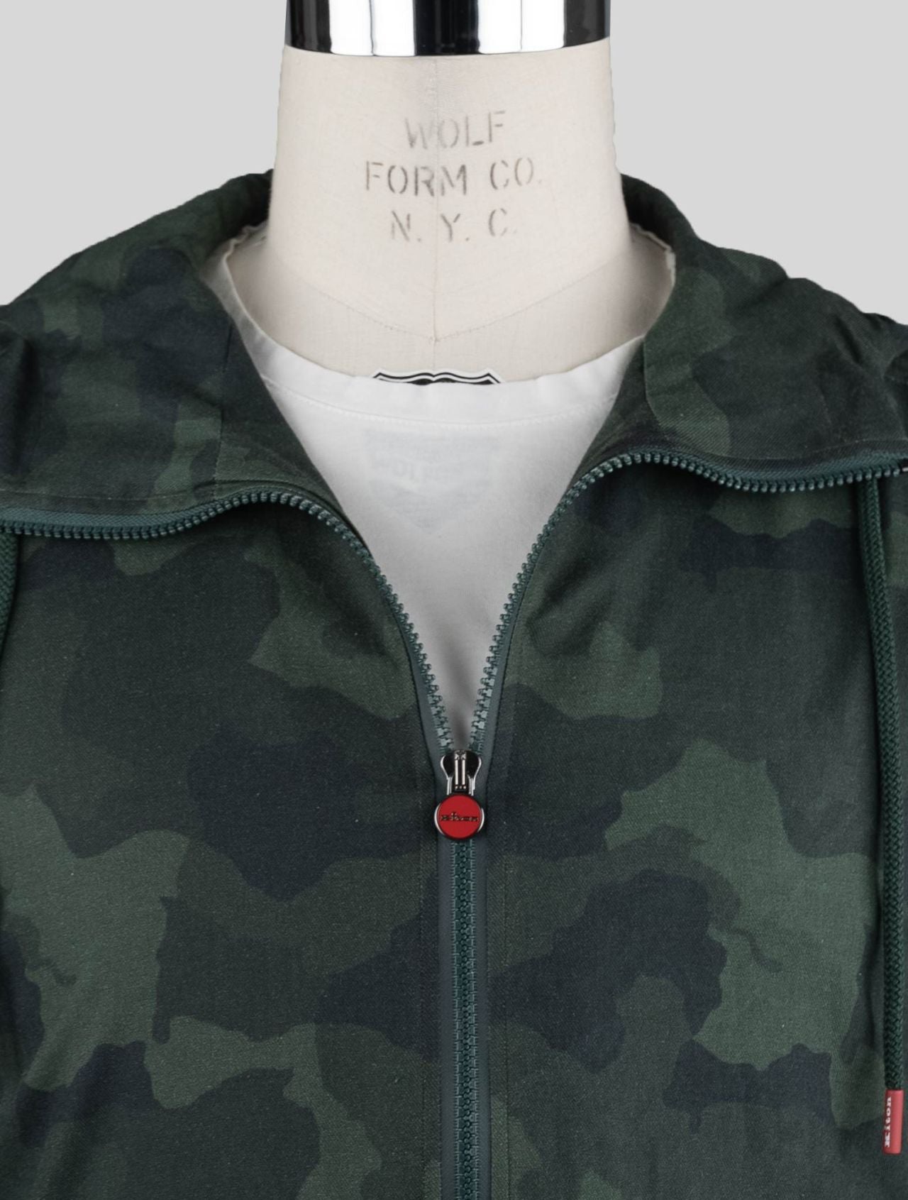 Kiton Camouflage Green Cotton Sweatshirt Umbi