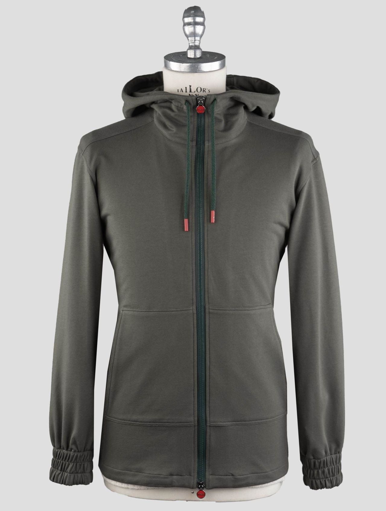 Kiton Dark Green Cotton Ea Sweatshirt Umbi