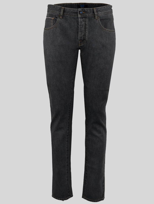 KNT Kiton Gray Cotton Pe Jeans