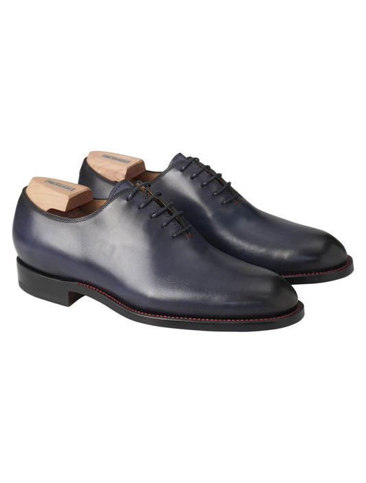 Kiton Kitn Blue Leather Dress Shoes