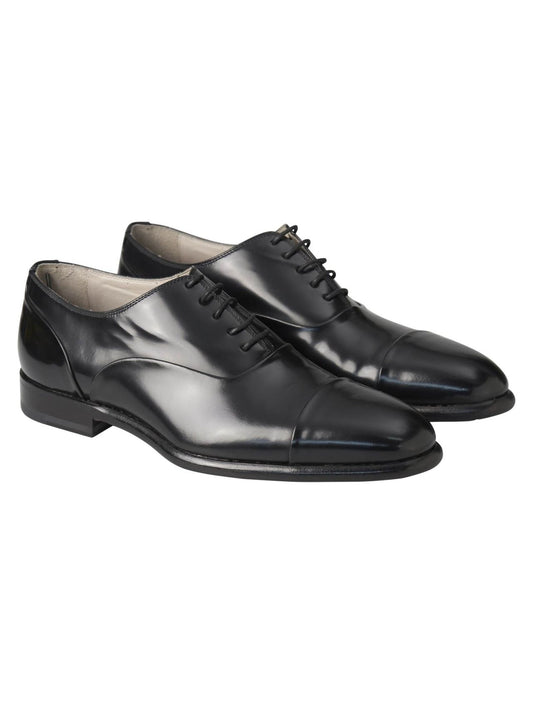 Kiton Black Leather Dress Shoes