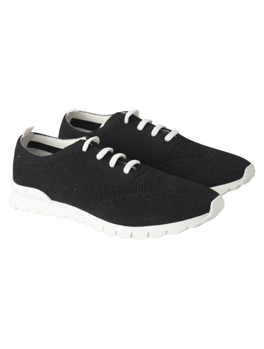 Kiton Black Cashmere Sneaker