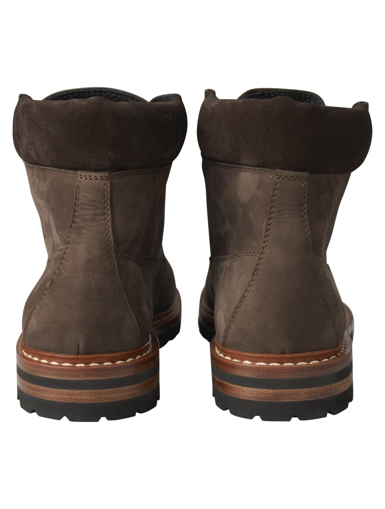 Kiton Brown Leather Suede Boots Shoes