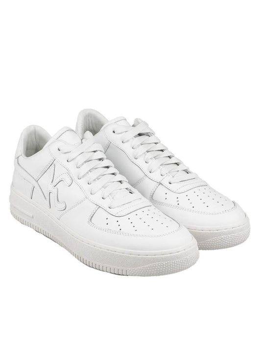 KNT Kiton White Leather Sneakers