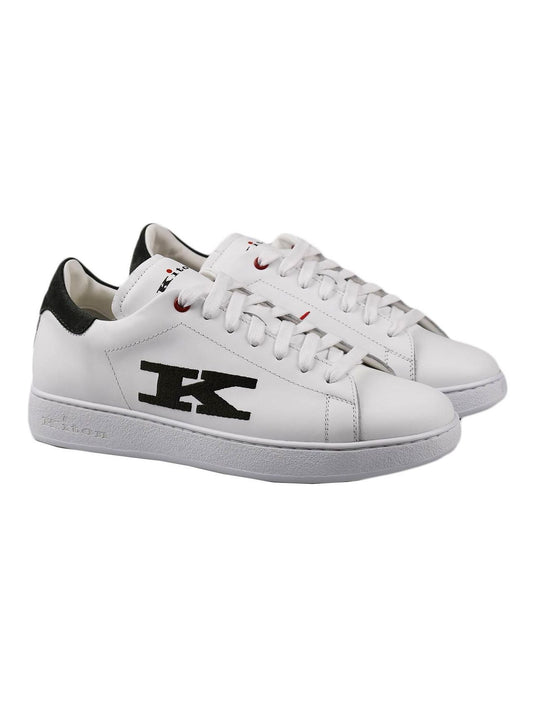 Kiton White Leather Sneakers