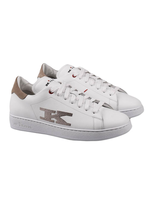 Kiton White Leather Sneakers