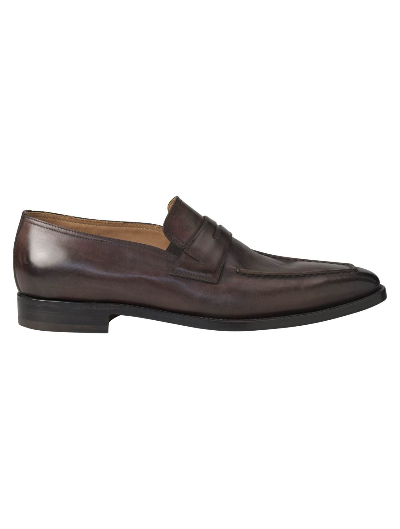 Kiton Brown Leather Loafers