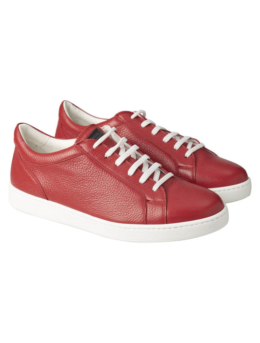 Kiton Red Leather Sneaket