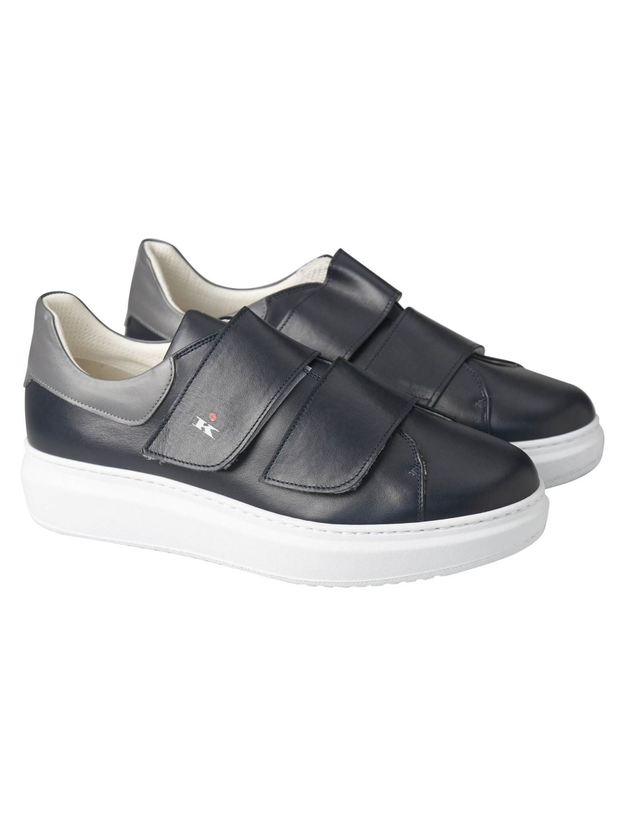 Kiton Blue Leather Sneaker