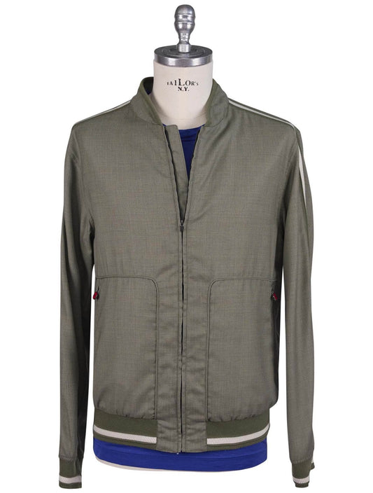 Kiton Green Virgin Wool Pa